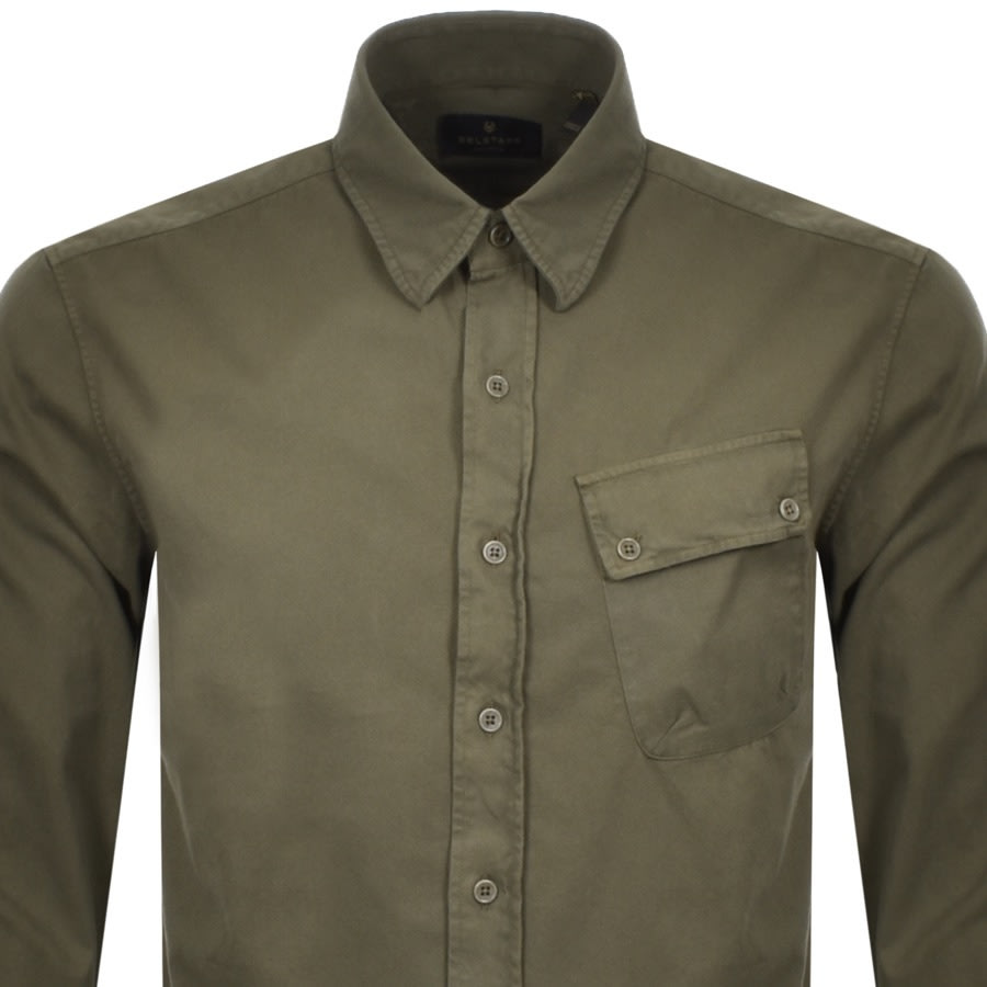 Alternative Image for ProductBelstaff Long Sleeved Pitch Shirt Green2